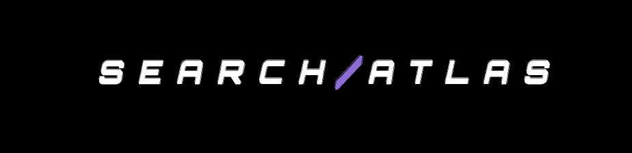 Logo featuring the text 'SEARCH/ATLAS' in a modern font with a purple accent.
